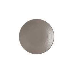 DEGRENNE MODULO NATURE Terre d'ombre — Round bread and butter plate16 cm — 209093 (Pack of 6 pieces)