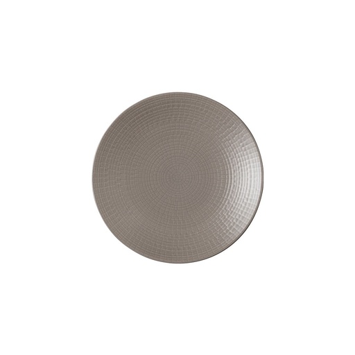 DEGRENNE MODULO NATURE Terre d'ombre — Round bread and butter plate16 cm — 209093 (Pack of 6 pieces)