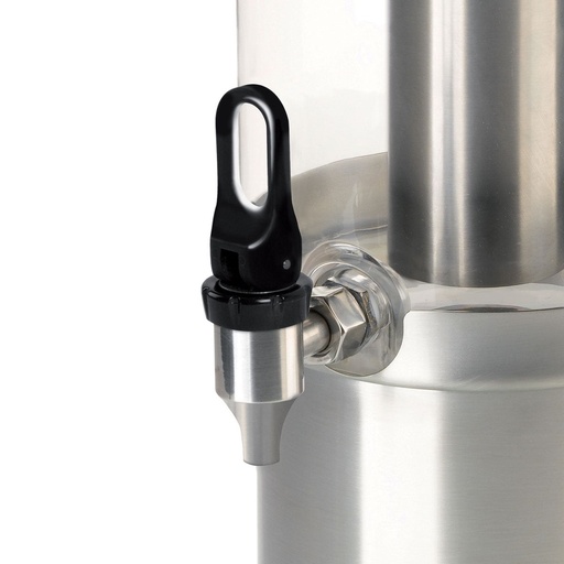 [214724] DEGRENNE EVENTO URNE — Faucet, stainless steel and black ABS — 214724 (One piece)