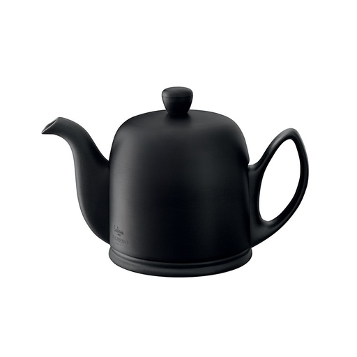 DEGRENNE SALAM NOIR — Salam tea pot 4 cups w/ Black aluminium lid — 216410 (One piece)