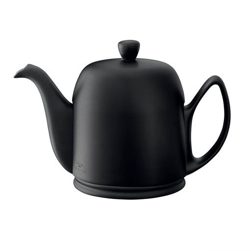 DEGRENNE SALAM NOIR — Salam tea pot 6 cups w/ Black aluminium lid — 216414 (One piece)