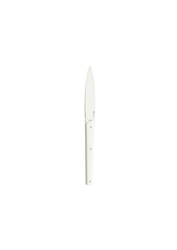 [226263] DEGRENNE MIRAGE Blanc — Mirage White table/steak knife — 226263 (Pack of 6 pieces)