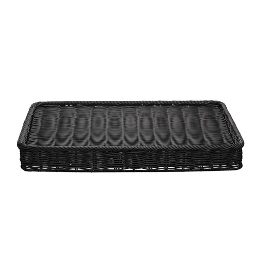 DEGRENNE EVENTO — Black rectangular bread basket — 230749 (One piece)