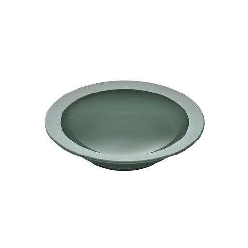 [230953] DEGRENNE BAHIA ARGILE VERTE — round cereal plate 20 cm — 230953 (Pack of 6 pieces)