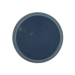 DEGRENNE BAHIA BLEU DE ROCHE — round dinner plate 23 cm — 230964 (Pack of 6 pieces)