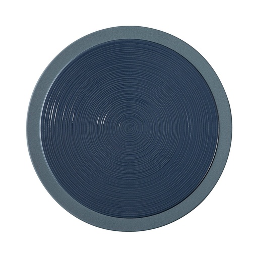 [230966] DEGRENNE BAHIA BLEU DE ROCHE — round dinner plate 29 cm — 230966 (Pack of 3 pieces)