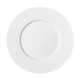 DEGRENNE COLLECTION L PERLES DE ROSEE — round dinner plate 28 cm — 233923 (Pack of 6 pieces)