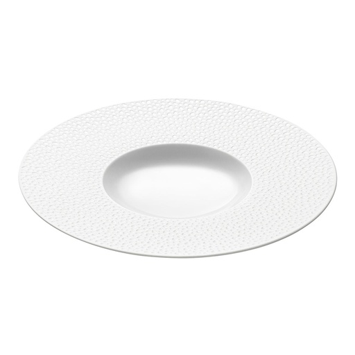[233926] DEGRENNE COLLECTION L PERLES DE ROSEE — round gourmet plate 30 cm — 233926 (Pack of 3 pieces)