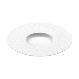DEGRENNE COLLECTION L PERLES DE ROSEE — Round shallow bowl 27,9 cm — 233927 (Pack of 3 pieces)
