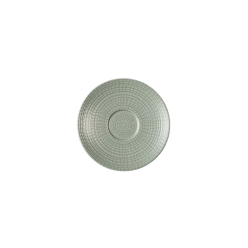 [235691] DEGRENNE MODULO NATURE JADE — round coffee saucer 12,5 cm — 235691 (Pack of 6 pieces)