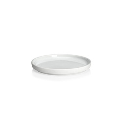 DEGRENNE LA VAISSELLE DE L ECONOME BLANCHE / WHITE — round dinner plate 14 cm — 237315 (Pack of 6 pieces)