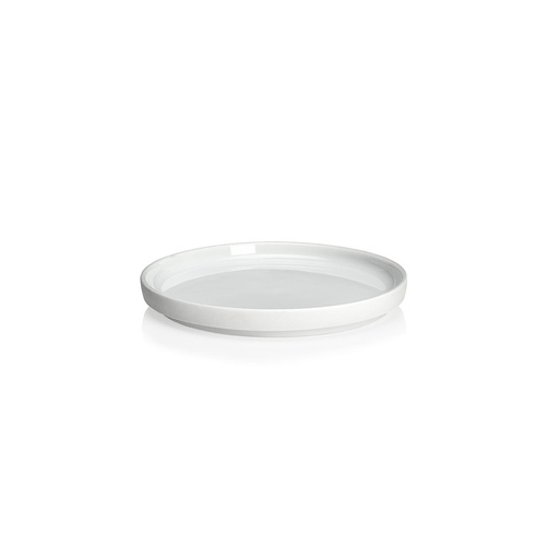 [237315] DEGRENNE LA VAISSELLE DE L ECONOME BLANCHE / WHITE — round dinner plate 14 cm — 237315 (Pack of 6 pieces)