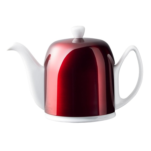 [238934] DEGRENNE SALAM BLANC POMME D AMOUR — Salam tea pot 6 cups candy apple white — 238934 (One piece)