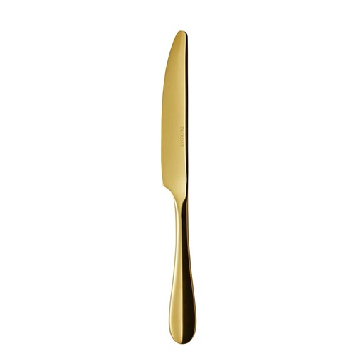 [239337] DEGRENNE ONDE PVD OR — Dessert knife solid handle — 239337 (Pack of 12 pieces)
