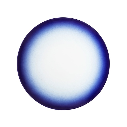 [239656] DEGRENNE BLUE SHADES — round dessert plate 23cm — 239656 (Pack of 6 pieces)