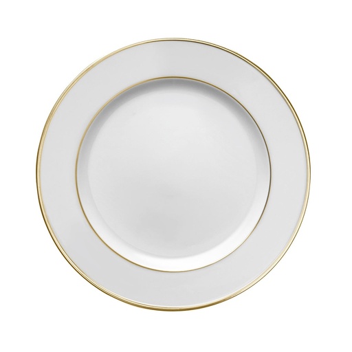 DEGRENNE GALON OR — round dinner plate 26.5 cm — 241090 (Pack of 6 pieces)