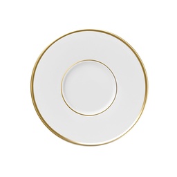 DEGRENNE GALON OR — round coffee saucer 12,5 cm — 241094 (Pack of 6 pieces)