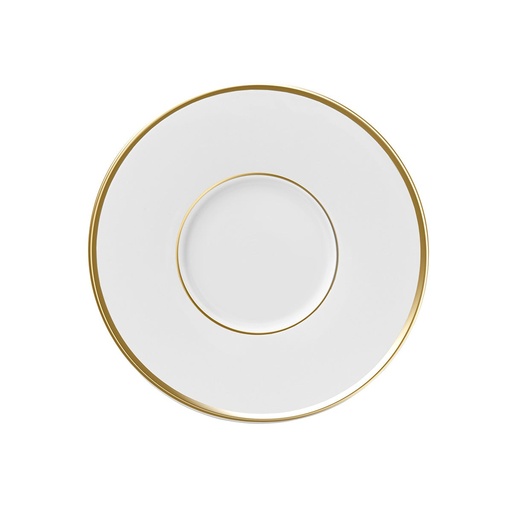 DEGRENNE GALON OR — round coffee saucer 12,5 cm — 241094 (Pack of 6 pieces)