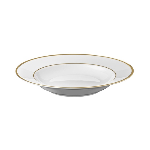 DEGRENNE GALON OR — round cereal plate 22.5 cm — 241097 (Pack of 6 pieces)