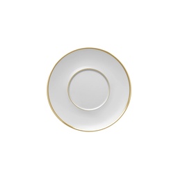 DEGRENNE GALON OR — round breakfast saucer 19 cm — 241103 (Pack of 6 pieces)