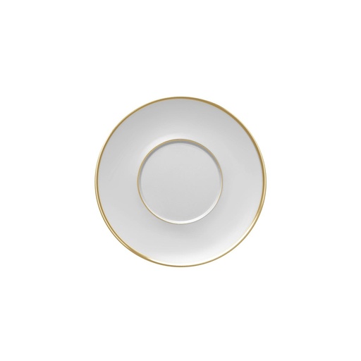 DEGRENNE GALON OR — round breakfast saucer 19 cm — 241103 (Pack of 6 pieces)
