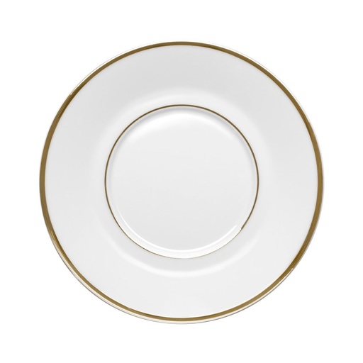 [241105] DEGRENNE GALON OR — round tea saucer 15 cm — 241105 (Pack of 6 pieces)