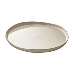 DEGRENNE BRUME SABLE — round dinner plate 26 cm — 241275 (Pack of 6 pieces)