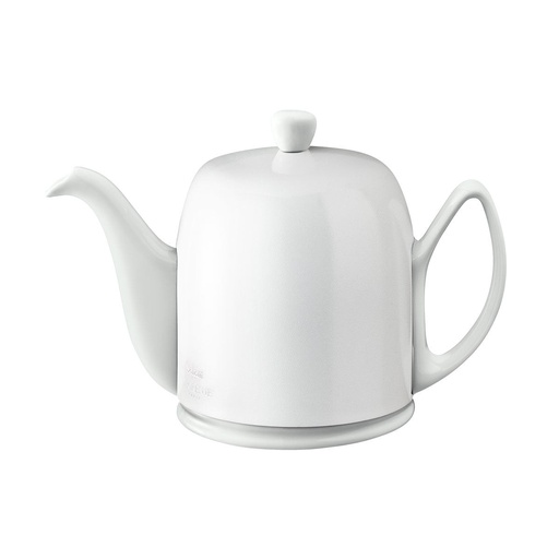 [242322] DEGRENNE SALAM MONOCHROME BLANCHE — tea pot 6 cups monochrome white — 242322 (One piece)