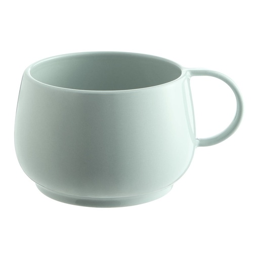 [242622] DEGRENNE EMPILEO CAFETERIE VERT AMANDE — Breakfast cup 39cl — 242622 (Pack of 6 pieces)