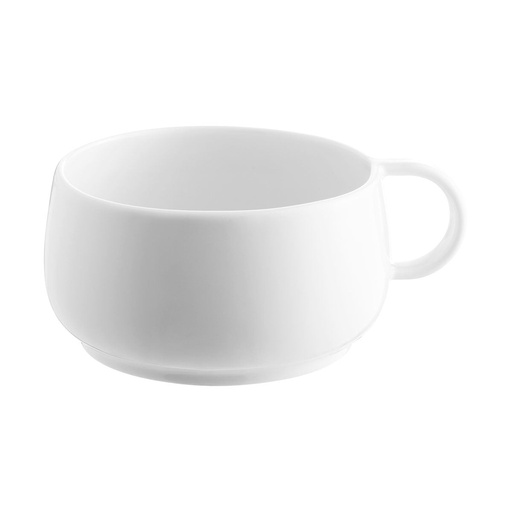 [242628] DEGRENNE EMPILEO CAFETERIE BLANC — Cappucino/tea cup 25cl — 242628 (Pack of 6 pieces)