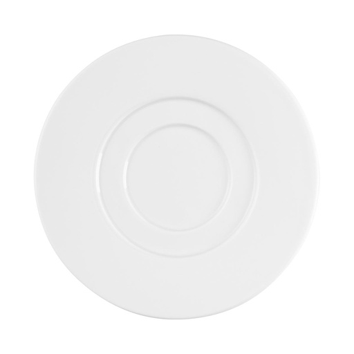 [242644] DEGRENNE EMPILEO CAFETERIE BLANC صحن فنجان قهوة / شاي 15 سم — 242644