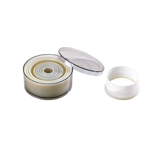 Mallard Ferrière POLYGLASS round plain dough cutter set of 9 — 02280
